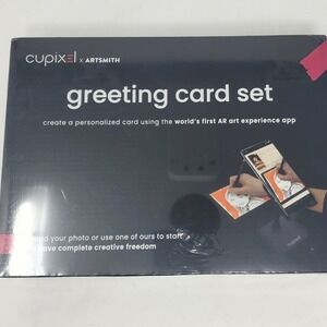 Cupixel Artsmith Greeting Card Set Unisex OS Black New AR Art Experience Kit